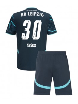 RB Leipzig Benjamin Sesko #30 Ausweichtrikot für Kinder 2024-25 Kurzarm (+ Kurze Hosen)